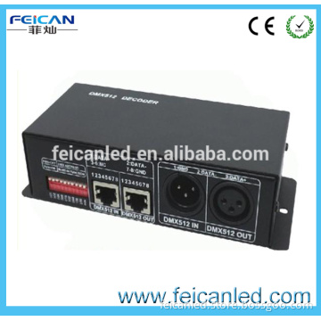 Hot sale product led dmx decorder RGB led DMX512 Decoder 3 channels dmx 512 rgb led controller DC12V~24V 4A*3CH 384W